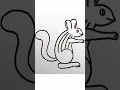 Squirrel drawing 6