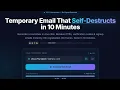 10MinuteMail live - Instant Temporary Email in 10 Minutes