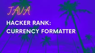 HackerRank Java Currency Formatter