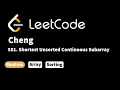 LeetCode 581 Shortest Unsorted Continuous Subarray