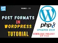 WordPress Post Formats Tutorial post formats in WordPress Updated