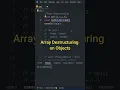 Array destructuring with Javascript Objects