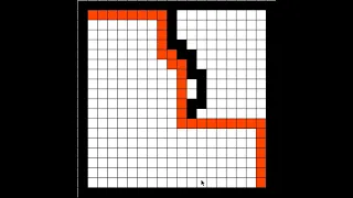 Breadth first search Fifo Path finding algorithm visualization python pygame
