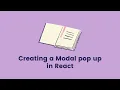 11 - Creating the React Modal to show Todo add form