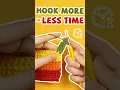 Want to speed up your crochet Try crocheting 2 rows of double crochet at once
