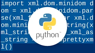 Pretty printing XML in Python