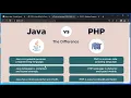 PHP vs Java Comparison - PHP Basics for Web Servers Course