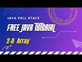 Java tutorial - 2D Array