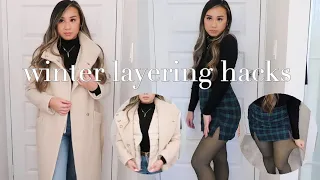 how to stay warm winter layering fashion hacks u0026 tips
