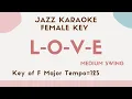 Lagu L-O-V-E Jazz KARAOKE LOVE for female singers [sing along background music] Swing style Natalie Cole