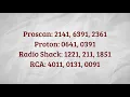 ByJasco Universal Remote Codes