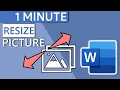 Resize Picture in Word Document in 1 MINUTE 2020