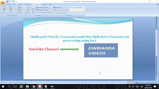 FIND VOWELS CONSONANTS IN A GIVEN STRING USING JAVA
