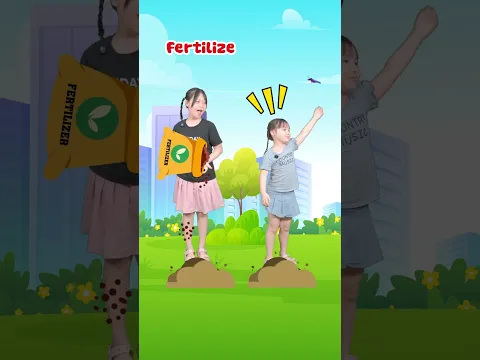 Bé học từ vựng tiếng Anh chủ đề: Trồng cây - Learn how to grow with Mimi #shorts #funny