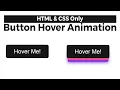 Smooth CSS Button Animation Tutorial Hover Effect 2025