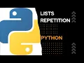 Python tutorials - Lists repetition