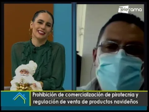 Prohibición de comercialización de pirotecnia y regulación de venta de productos navideños
