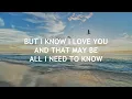Don't Know Much | Linda Ronstadt ft. Aaron Neville (Lyrics)