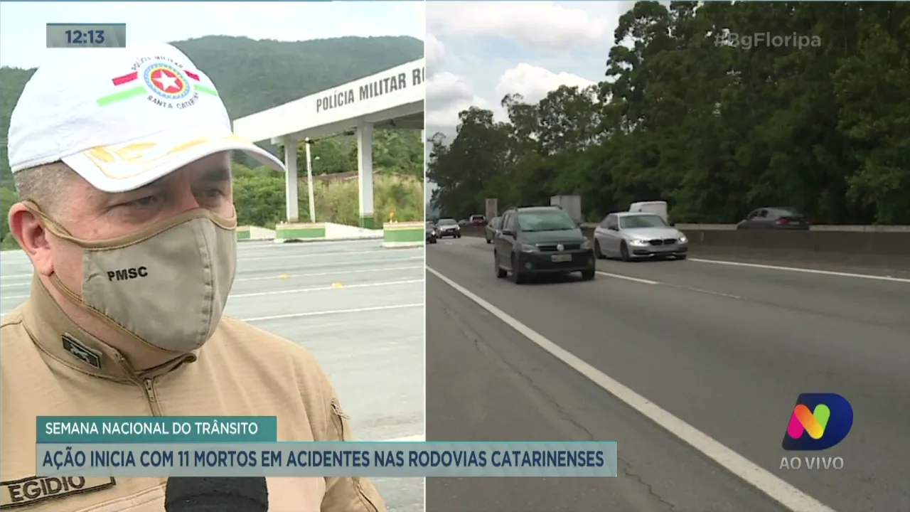 Semana Nacional do Trânsito: ação inicia com 11 mortos em acidentes nas rodovias catarinenses