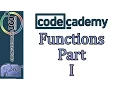 Learn PHP with CodeCademy Functions Part I