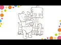 Download Lagu Coloring Winnie the Pooh and Piglet Hug 🐻💖 | Best Friends Forever | Cute Art for Kids