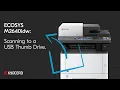 Kyocera M2640idw Scanning to a USB Thumb Drive