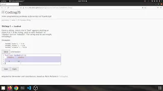 String 1 hasBad Javascript solution