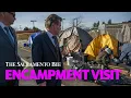Running for Senate Baseball Legend Steve Garvey Visits Sacramento Homeless Encampment