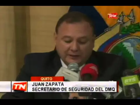 Operativo de seguridad en la romería del Quinche