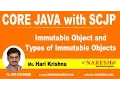 Immutable Object and Types of Immutable Objects Java Tutorial