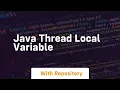 java thread local variable