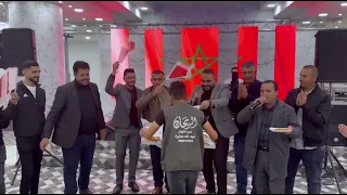 عرس فلسطيني يتحول الى احتفال بفوز المغرب شادي البوريني قاسم النجار مؤيد البوريني 