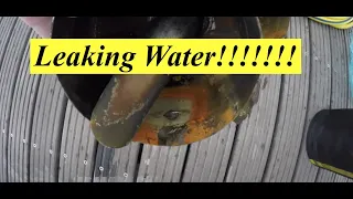 Leaking water! Leaking exhaust muffler, Airmar log, and to market, to market.