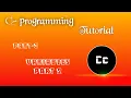 C - programming Part 4 Variable Data Types part 2