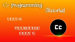 C - programming Part 4 Variable Data Types part 2