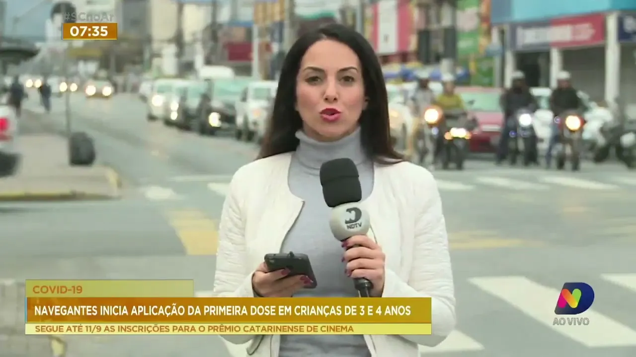 Navegantes aplica 1ª dose da vacina contra Covid-19 em crianças entre 3 e 4 anos a partir desta segunda