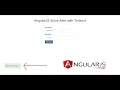 AngularJS Show Alert with Timeout