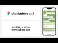 Figma tutorial Chat message bubble component pt 1 Mobile app design