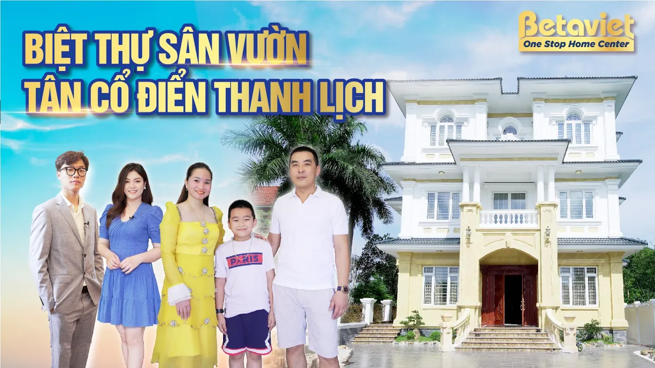 Siêu biệt thự mái Nhật tân cổ điển với nội thất gỗ Gõ đỏ đắt giá