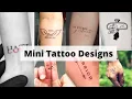 Mini Tattoo For Men Minimalist tattoo men Small tattoos for men - Lets style buddy