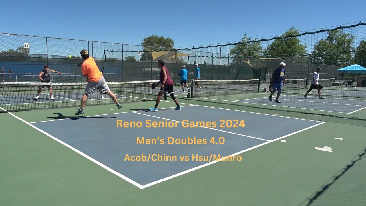 Reno Senior Games 2024 Men's Doubles 4.0 Acob/Chinn vs Hsu/Munro