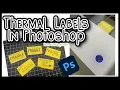 How to Design Fragile Stickers at Home Photoshop Tutorial NefLaca Printer with MUNBYN labels