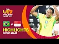 Brazil vs Indonesia 4-0 Highlights \u0026 All Goals | U-17 World Cup 🏆 Qatar 2025 HD