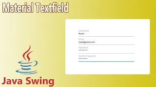 Java Swing - Custom Material TextField and PasswordField