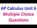 Unit 6 Multiple Choice Questions from AP Calculus Exams Integration Methods