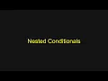 Python Tutorial - Nested Conditionals