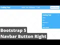 Bootstrap Navbar Button Right
