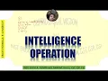 INTELLIGENCE OPERATIONAL CYCLE