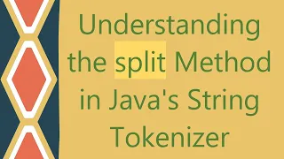 Understanding the split Method in Java s String Tokenizer
