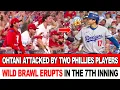 Download Lagu DIRTY HIT! Ohtani Suffers Brutal Attack By Phillies Player In 7th Inning! Wild Brawl Erupts On Field